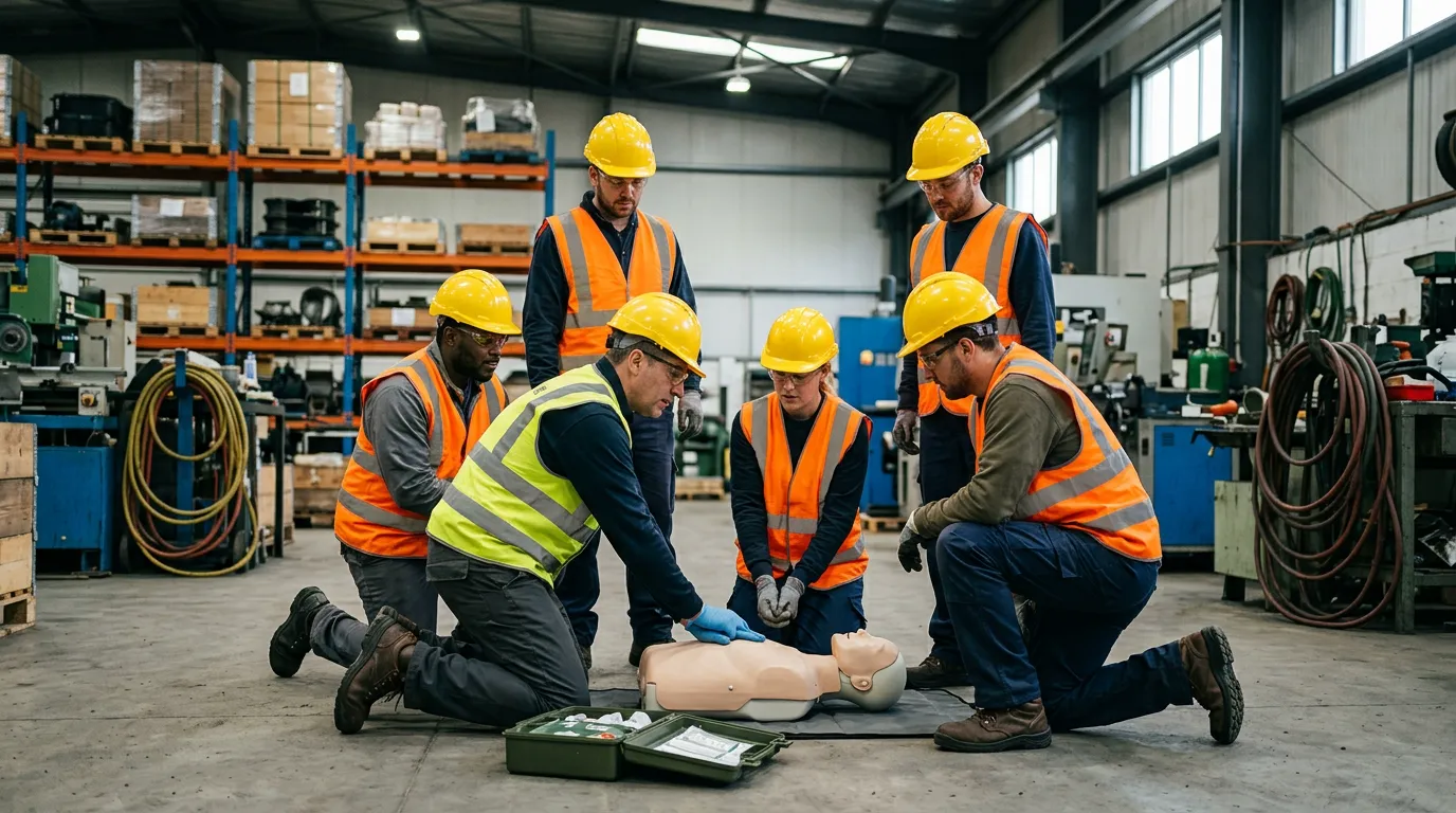 Formateur accompagnant des sauveteurs secouristes dans la Charente